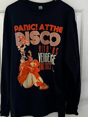 Panic At The Disco Unisex Long Sleeved Viva Las Vengeance Tour 2022 Shirt Sz XL